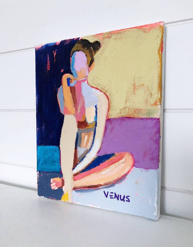 Original Abstract Women Painting by Venus Artist