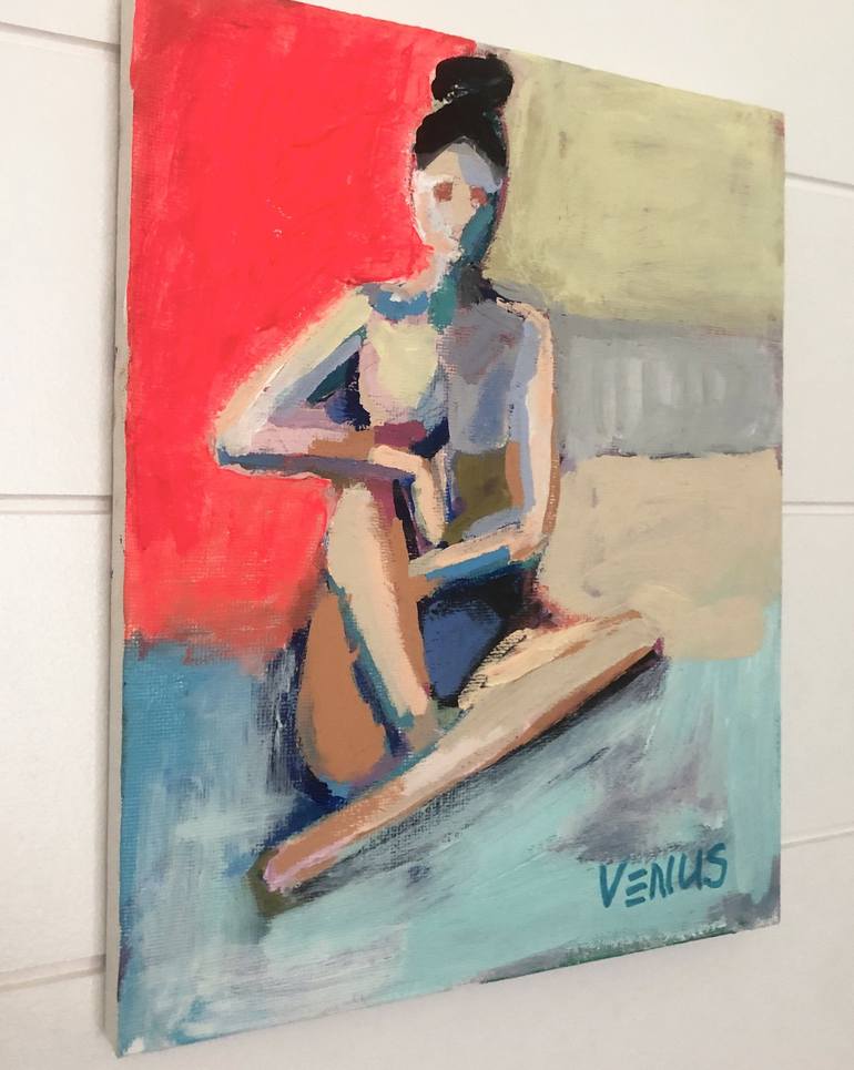 Original Abstract People Painting by Venus Artist