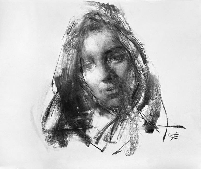 真四角の油彩画2点 統一感を出しつつ整然となりすぎないように色違いで額装しました