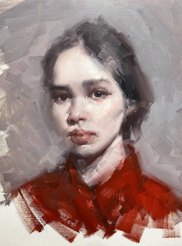 Original Portrait Painting by Zin Lim