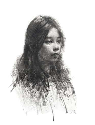 Original Expressionism People Drawings by Zin Lim