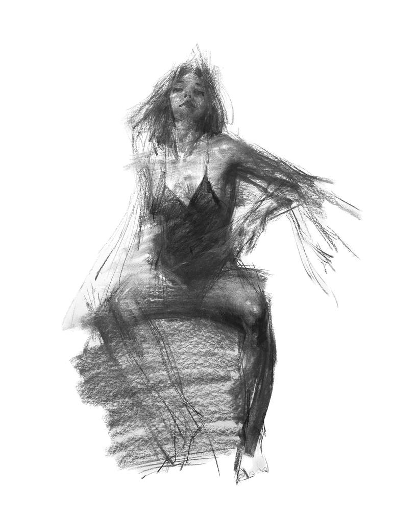 Print of Expressionism People Drawings by Zin Lim
