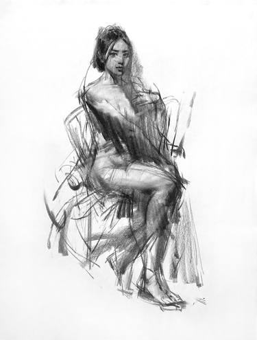 Original Expressionism People Drawings by Zin Lim