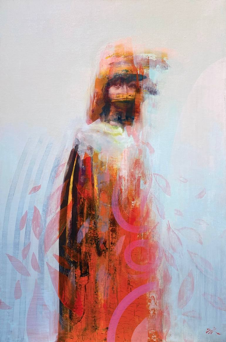 Original Abstract People Painting by Zin Lim