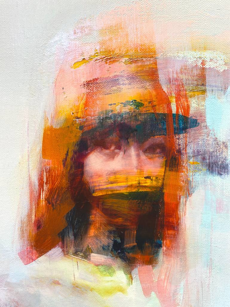 Original Abstract People Painting by Zin Lim