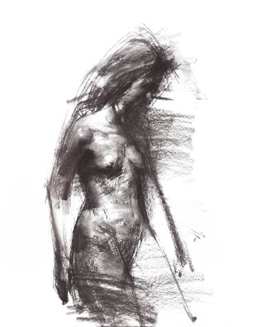 Print of Expressionism Nude Drawings by Zin Lim