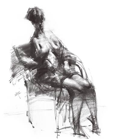 Original Expressionism Body Drawings by Zin Lim