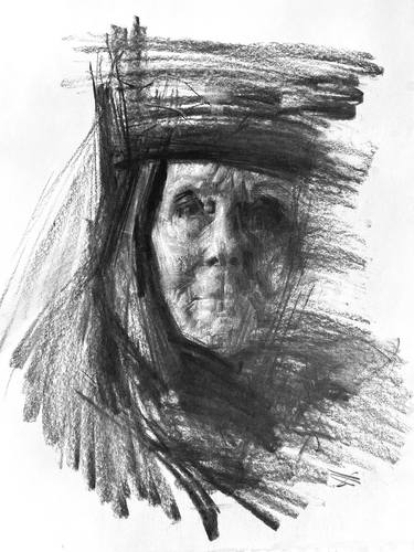 Original Expressionism People Drawings by Zin Lim