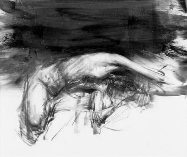 Original Expressionism Nude Drawings by Zin Lim