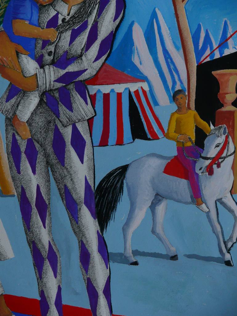 Original Figurative Family Mixed Media by Paul Rossi