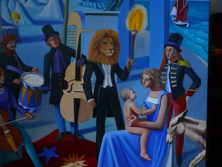 Original Figurative Family Painting by Paul Rossi