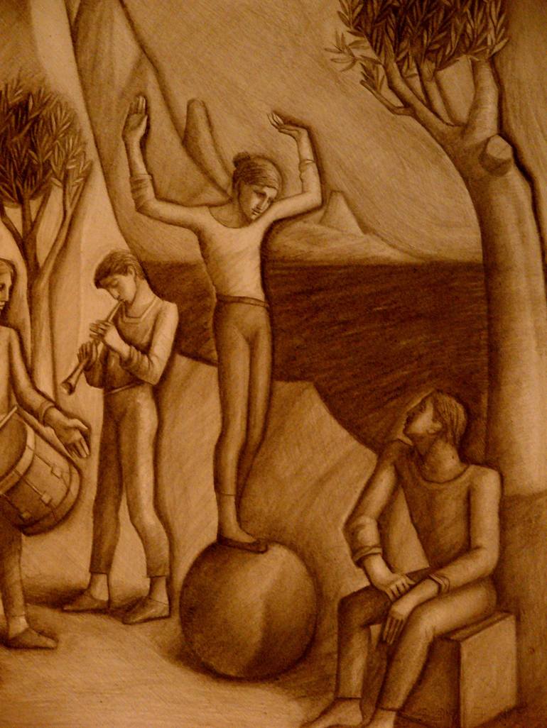 Original Figurative Culture Drawing by Paul Rossi