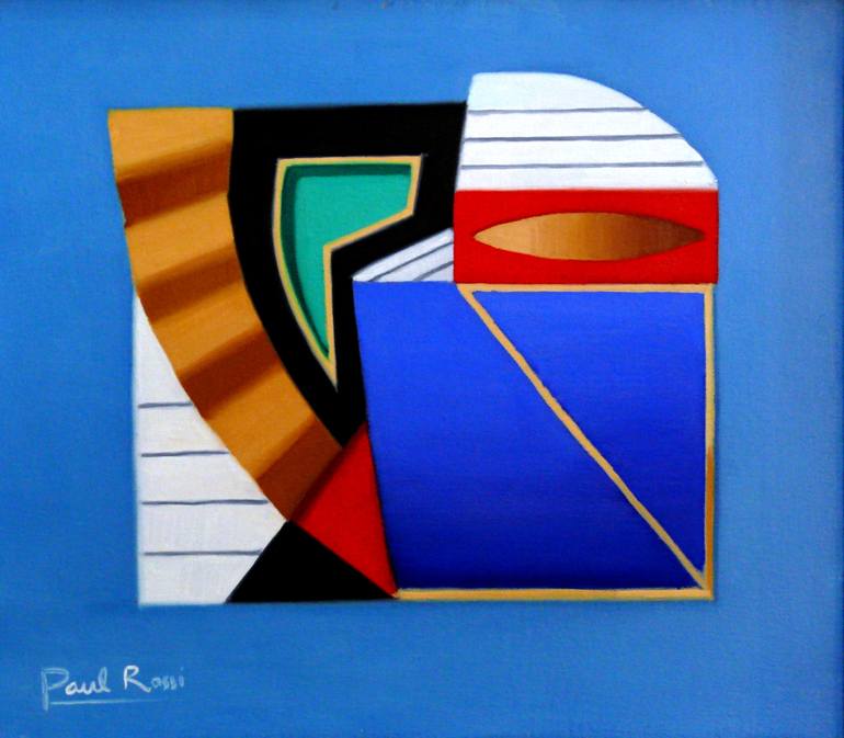 Original Minimalism Geometric Painting by Paul Rossi