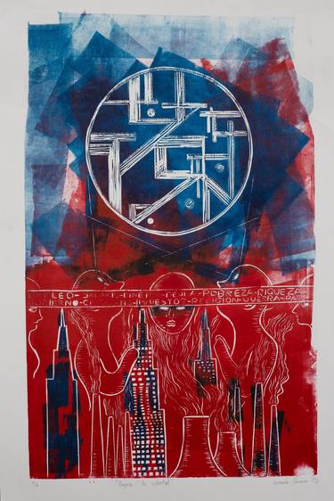 Print of Abstract World Culture Printmaking by Gonzalo Carrera Graniel