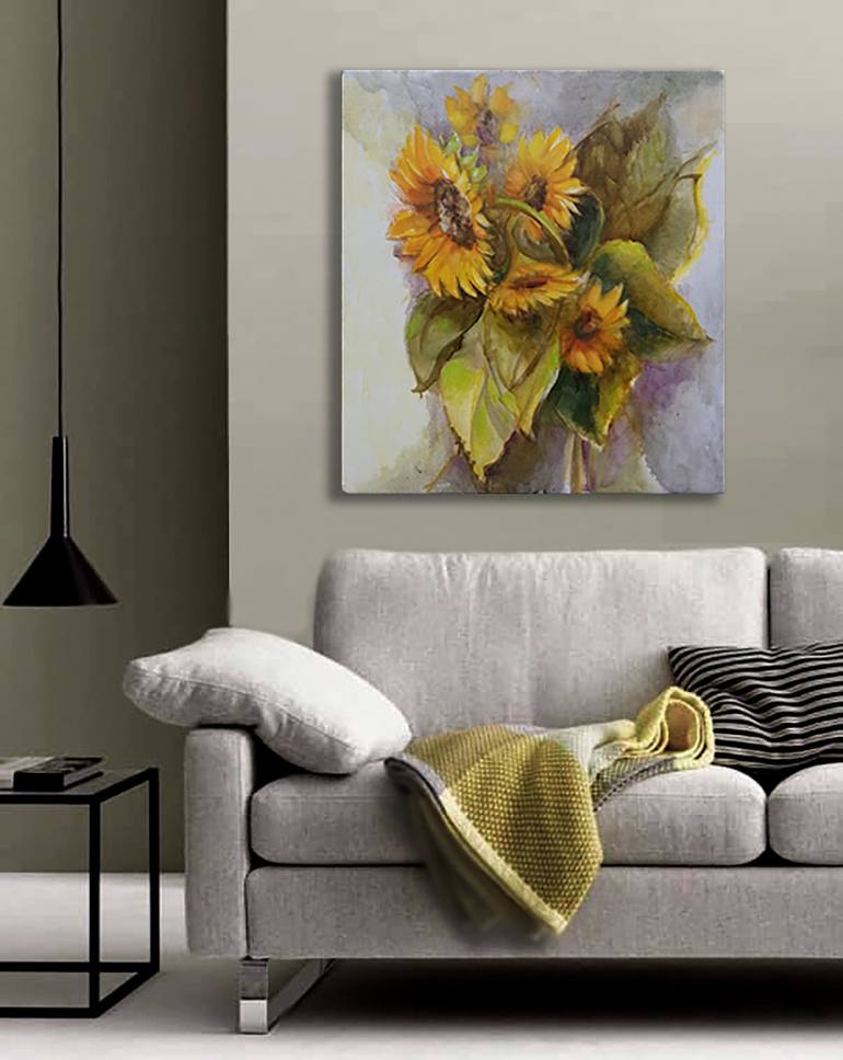 Original Modern Botanic Painting by Natalya Boychuk