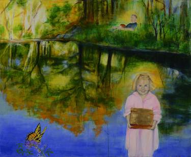 Print of Expressionism Children Paintings by Karen Larson