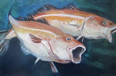 Print of Fish Paintings by Aleksander Kluczniak