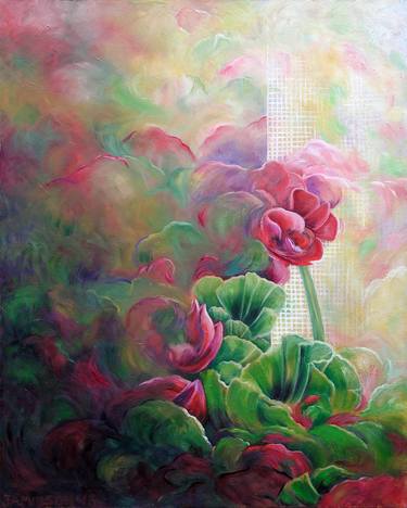 Original Expressionism Floral Paintings by Marion-Lea Jamieson