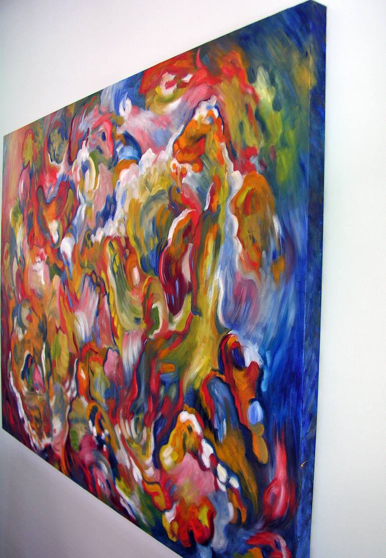 Original Abstract Expressionism Abstract Painting by Marion-Lea Jamieson