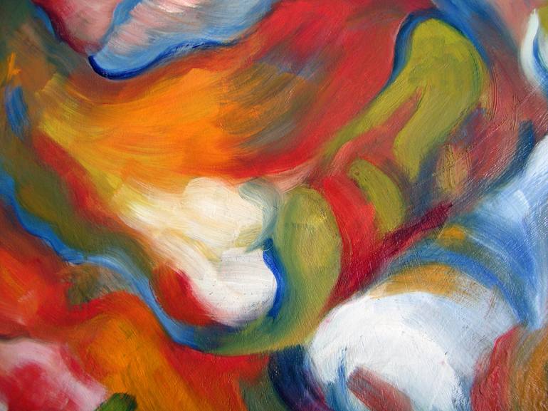 Original Abstract Expressionism Abstract Painting by Marion-Lea Jamieson