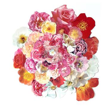 Original Conceptual Floral Collage by Lauren Way