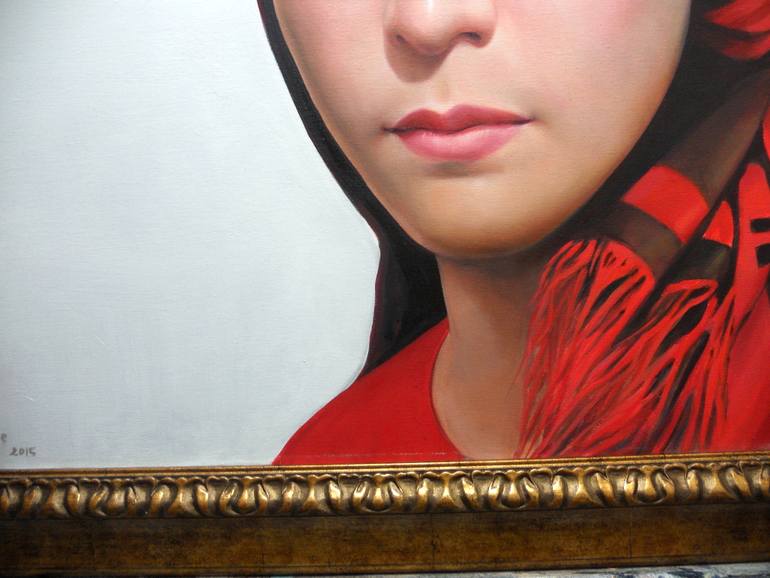 Original Photorealism People Painting by Azzouzi Lamine