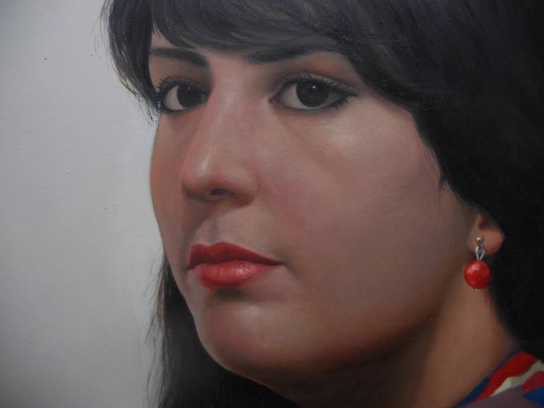 Original Portrait Painting by AZZOUZI LAMINE