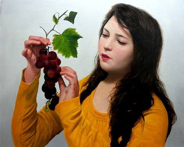 woman with grapes thumb
