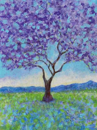 Original Fine Art Tree Paintings by Deborah Lanino
