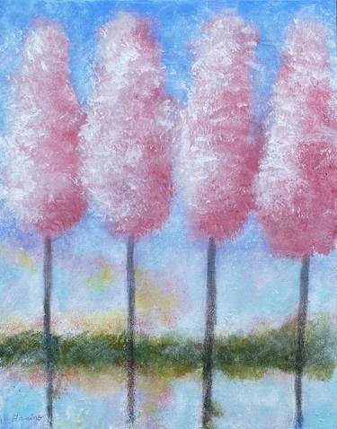 Original Impressionism Landscape Painting by Deborah Lanino