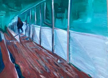 Original Expressionism Travel Painting by Deborah Lanino
