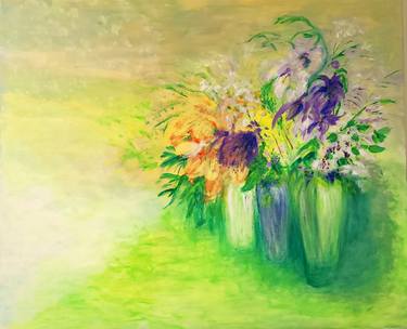 Print of Floral Paintings by Aase Lind