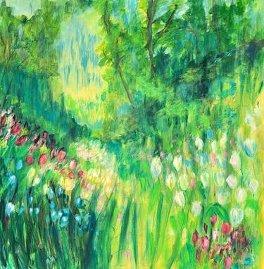 Original Garden Painting by Aase Lind