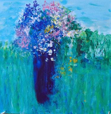Original Impressionism Floral Paintings by Aase Lind