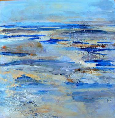 Print of Abstract Seascape Paintings by Aase Lind