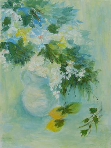 Original Impressionism Still Life Paintings by Aase Lind