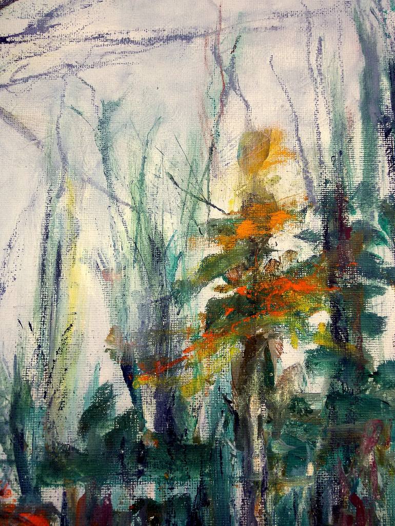 Original Expressionism Landscape Painting by Aase Lind