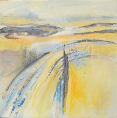 Print of Abstract Expressionism Landscape Paintings by Aase Lind