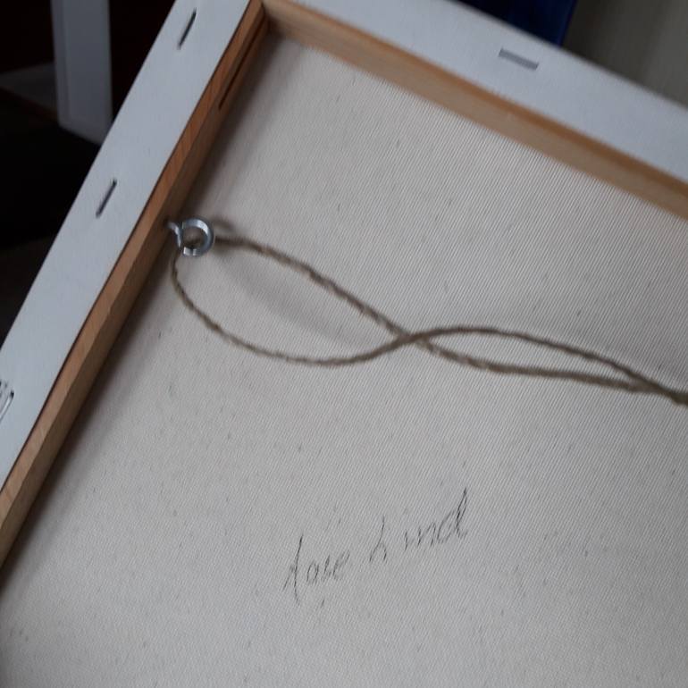 Original Abstract Expressionism Floral Painting by Aase Lind