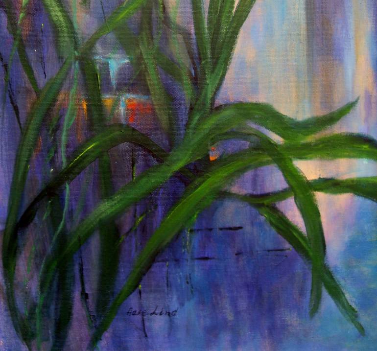 Original Expressionism Garden Painting by Aase Lind