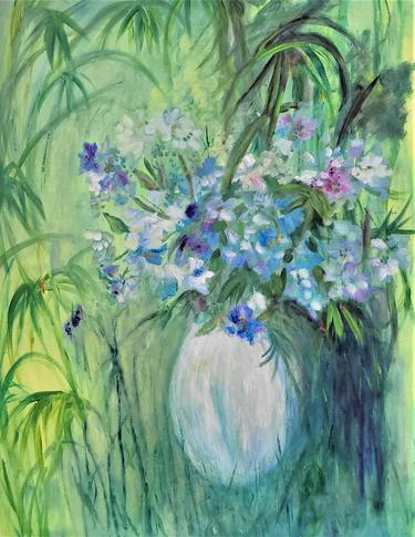 Print of Impressionism Floral Paintings by Aase Lind