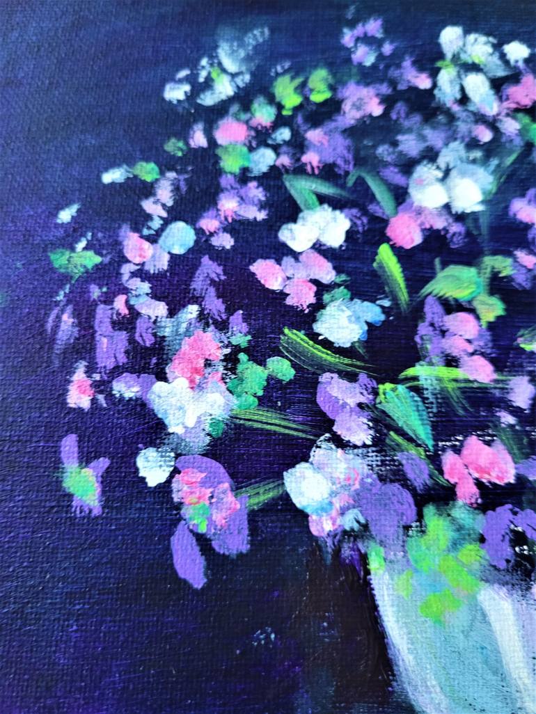Original Floral Painting by Aase Lind