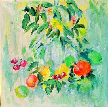 Original Impressionism Garden Paintings by Aase Lind