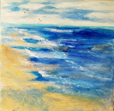 Original Figurative Seascape Paintings by Aase Lind