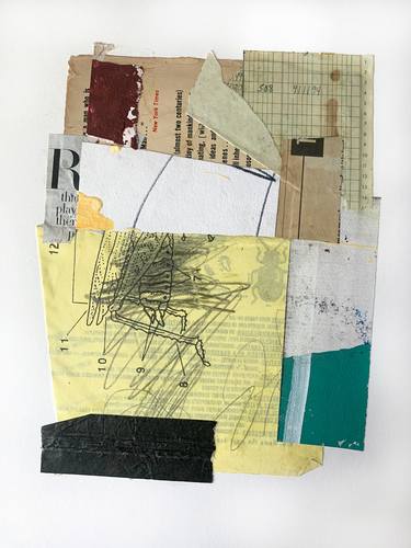 Original Abstract Expressionism Abstract Collage by stephen haigh