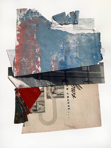 Original Abstract Expressionism Abstract Collage by stephen haigh