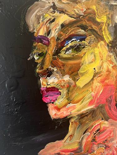 Original Abstract Expressionism Portrait Paintings by Jennifer Hirshfield