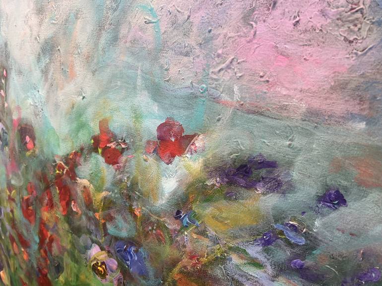 Original Abstract Expressionism Landscape Painting by Jennifer Hirshfield