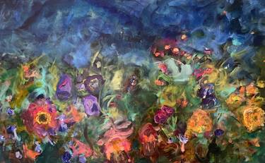 Original Contemporary Garden Paintings by Jennifer Hirshfield