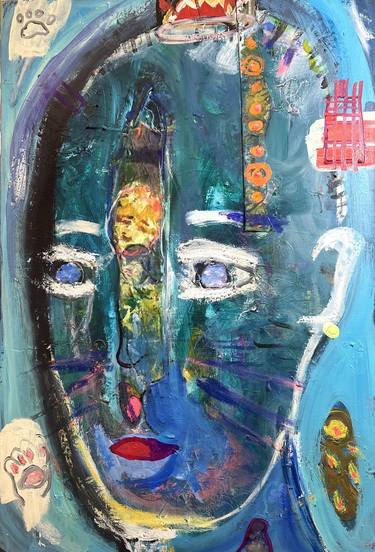 Original Contemporary Graffiti Mixed Media by Jennifer Hirshfield